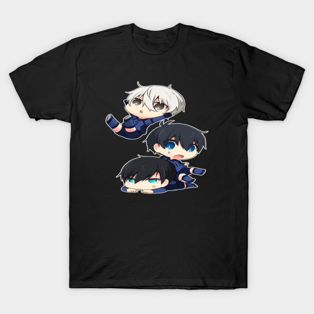 Bluelock chibi T-Shirt by Laris Manis Art